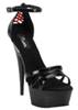 Pleaser - DELIGHT662 Sandaal met enkelband - Zwart Product image